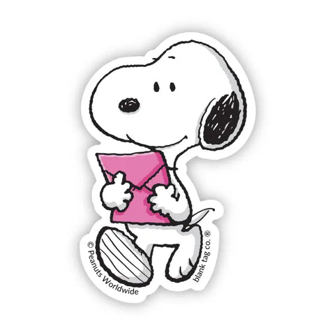 Peanuts Snoopy with A Letter Sticker