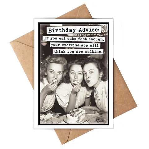 Eat Cake Fast Card