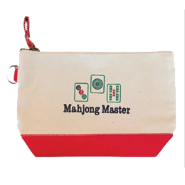 Mahjong Master Embroidered Pouch