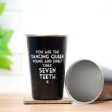 Only Seven Teeth Pint Glass - Black