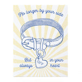 Pet Collar Sympathy Card