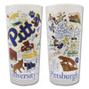 University of Pittsburgh Frosted Glass Tumbler
