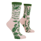 Women's Crew Socks - Plant Problem