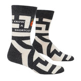 Men's Crew Socks - I Know a Shortcut