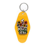 Key Tag - Snoopy Daisy Garden