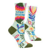 Women's Crew Socks - Stop Talking