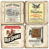 Whiskey Label Drink Coasters