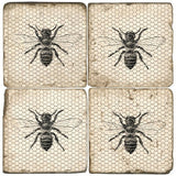 Honeycomb Bee Drink Coasters