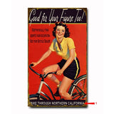 Bicycle Girl Custom Sign