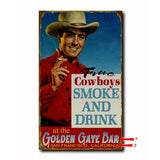 Cowboys Smoke and Drink Custom Sign