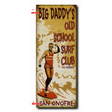 Old School Surf Club Custom Sign