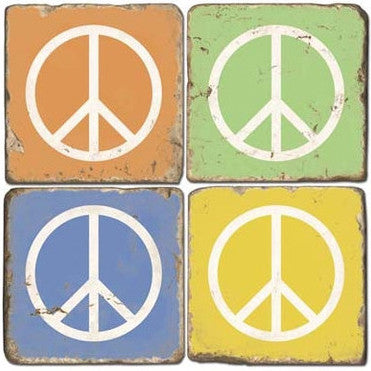 Peace Sign Drink Coasters