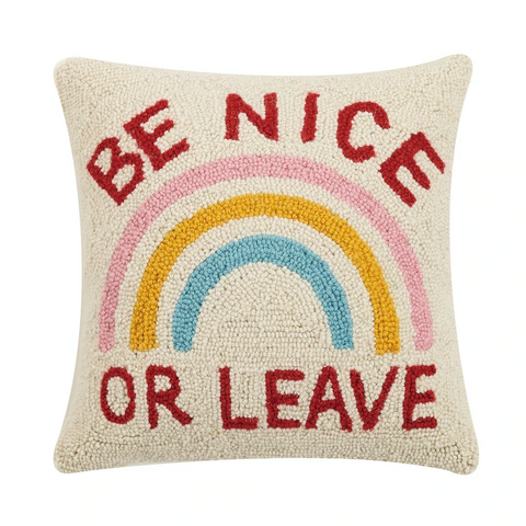 Be Nice Or Leave Pillow