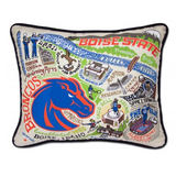Boise State University Collegiate Embroidered Pillow