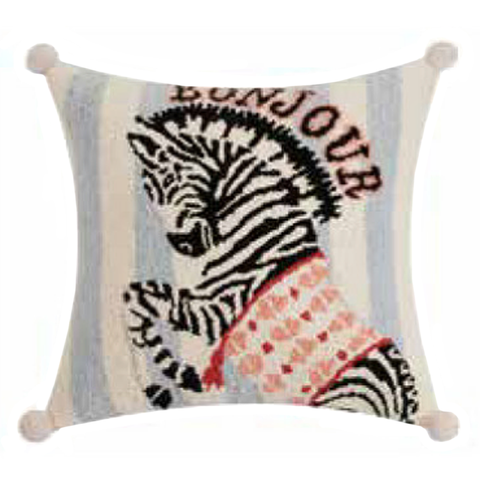 Zebra Bonjour Pillow