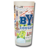 Brigham Young University Collegiate Frosted Glass Tumbler