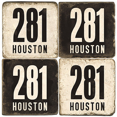 Houston Area Code 281 Drink Coasters