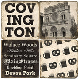 Covington B&W Drink Coasters