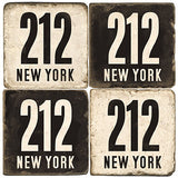 New York Area Code 212 Drink Coasters
