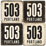 Portland Area Code 503 Drink Coasters