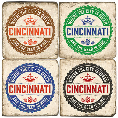 Cincinnati King of Beer Drink Coasters