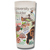 Boulder, University of Colorado Collegiate Frosted Glass Tumbler