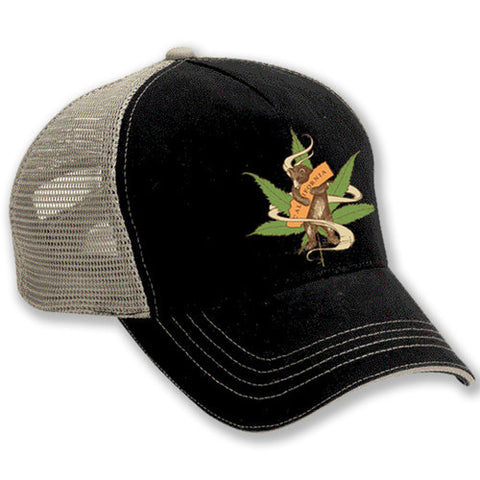 Cannabis Bear Trucker Hat