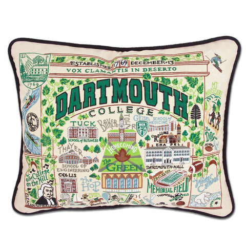 Dartmouth Collegiate Embroidered Pillow