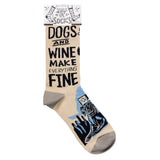 Socks - Dogs & Wine