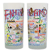 England Frosted Glass Tumbler