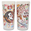 Florida State University Collegiate Frosted Glass Tumbler