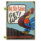 Get Up! Rooster Custom Sign