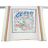 Greece Dish Towel
