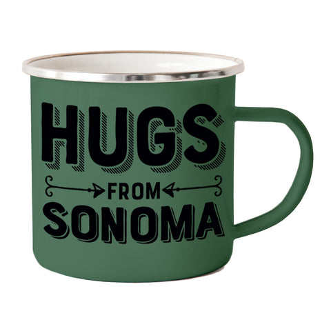 Hugs From Sonoma Camp Mug - Green