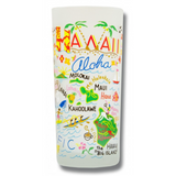 State of Hawaii Frosted Glass Tumbler