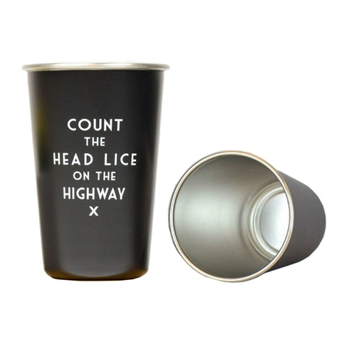 Count the Head Lice Pint Glass