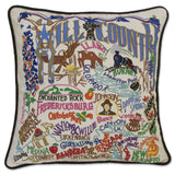 Hill Country Hand-Embroidered Pillow