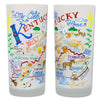 State of Kentucky Frosted Glass Tumbler