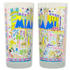 Miami Frosted Glass Tumbler
