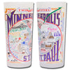 Minneapolis/St. Paul Frosted Glass Tumbler