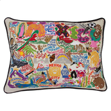 Mexico Hand-Embroidered Pillow