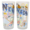 State of Nevada Frosted Glass Tumbler