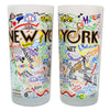 New York City Frosted Glass Tumbler