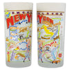 State of New York Frosted Glass Tumbler