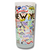 New York City Frosted Glass Tumbler