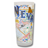 State of Nevada Frosted Glass Tumbler