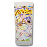 State of New Mexico Frosted Glass Tumbler