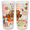 Oklahoma State University Collegiate Frosted Glass Tumbler