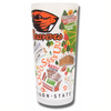 Oregon State Collegiate Frosted Glass Tumbler