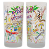 Palm Springs Frosted Glass Tumbler
